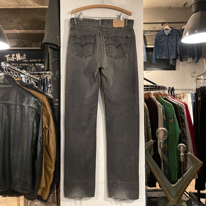 90s Levi's 501 後染め ブラックデニム パンツ 33×34 Australia製
