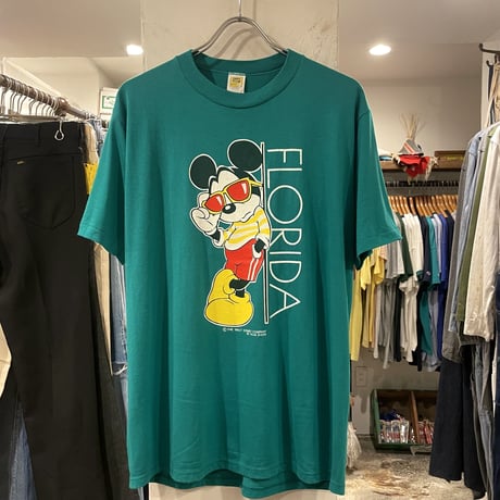 Velva Sheen　ショートスリーブTシャツ　ミッキーT　FLORIDA　USA製　80s　(S1265)