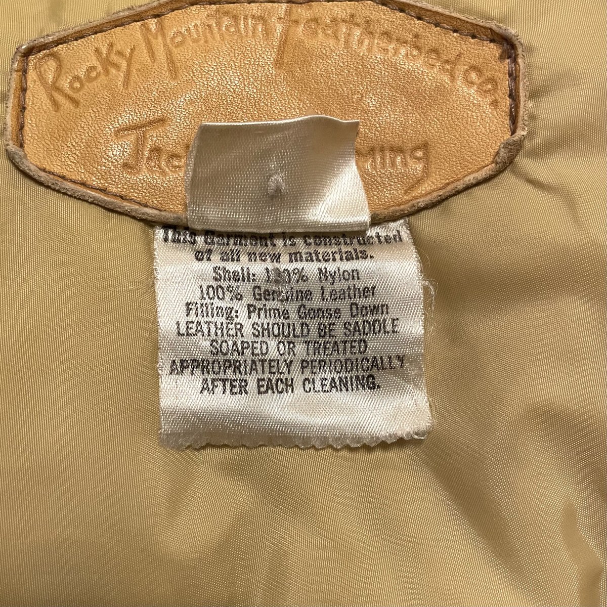 70s Rocky Mountain Featherbed Co. ダウンベスト USA製 グ 70s Rocky Mountain Featherbed Co. ダウンベスト USA製 グ