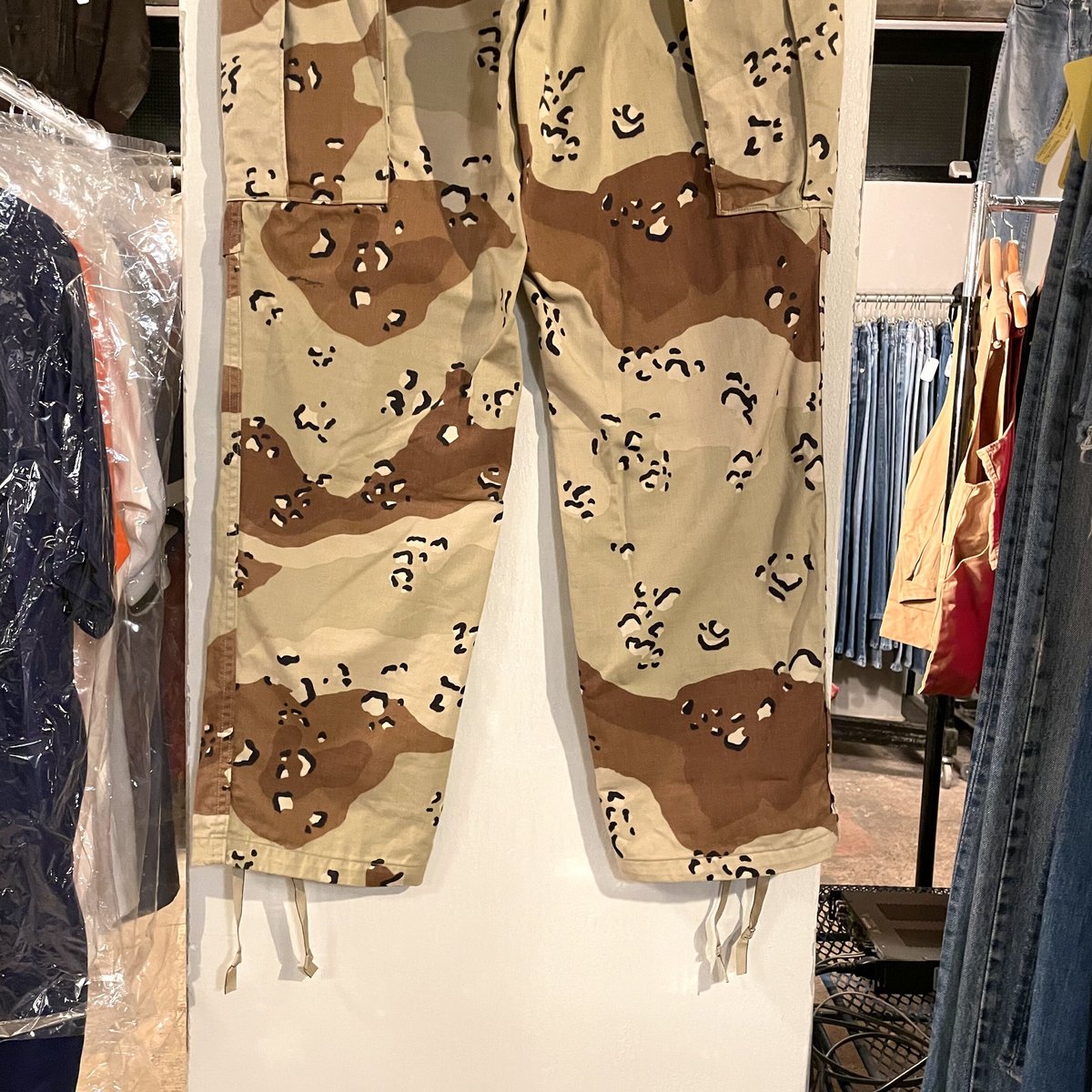 90s US ARMY カモフラ チョコチップカモ ミリタリー カーゴ 90s 米軍 U.S.ARMY チョコチップ デザートカモ BDU カーゴパンツ