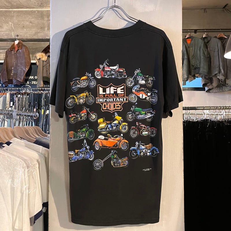 90s GILDAN S/S Tシャツ LIFE IS FULL OF IMPORTANT C