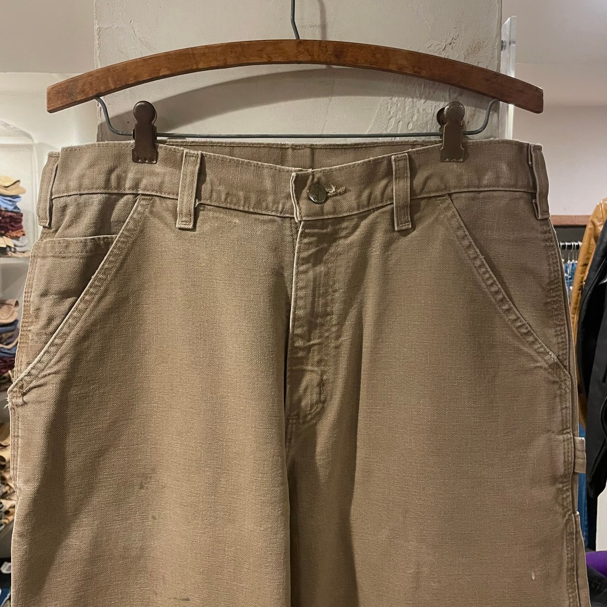 carhartt ダック地 ペインターパンツ カーハート ダークカーキ 雰囲気