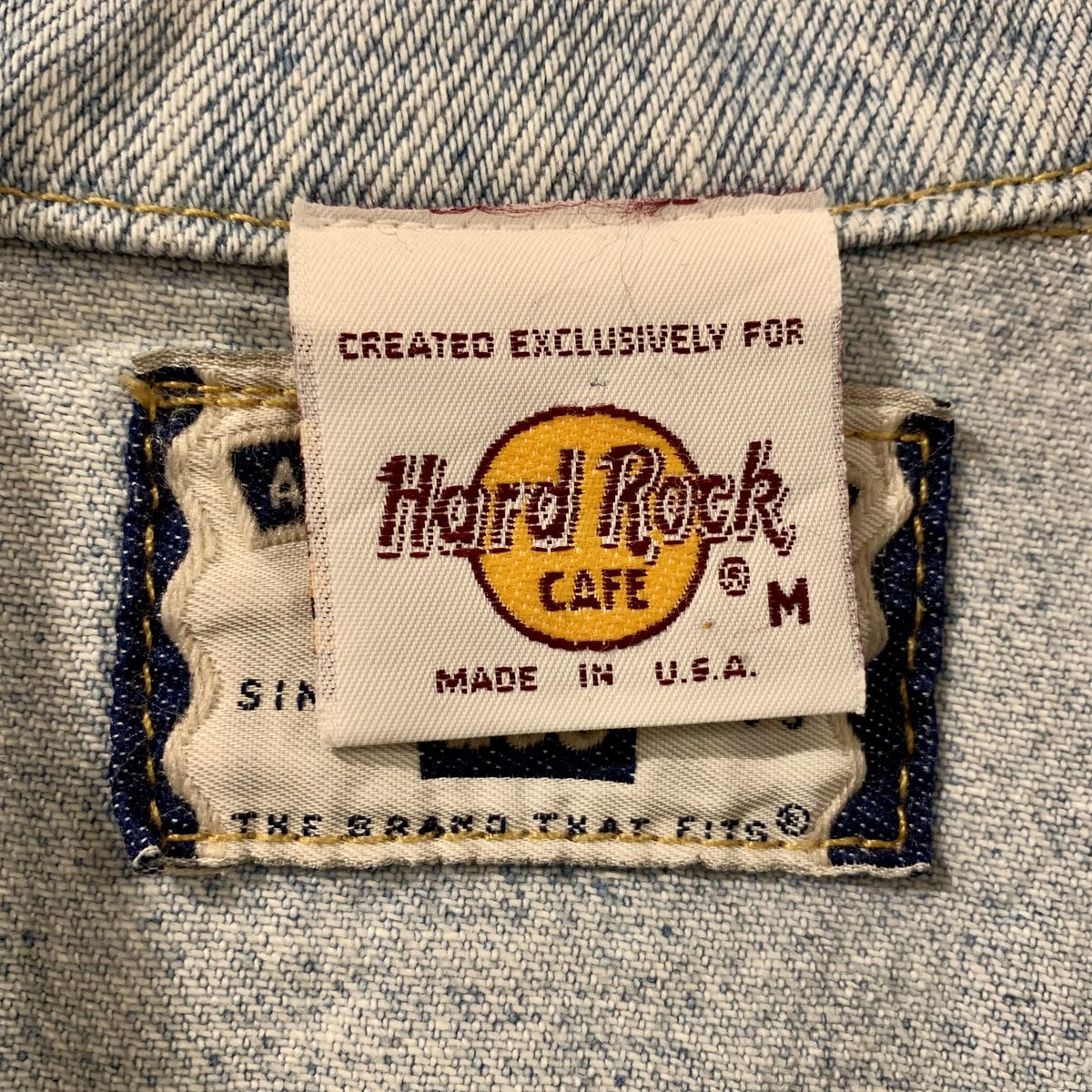 Lee Hard Rock CAFE デニムジャケット USA製 4つポケット (S2177)