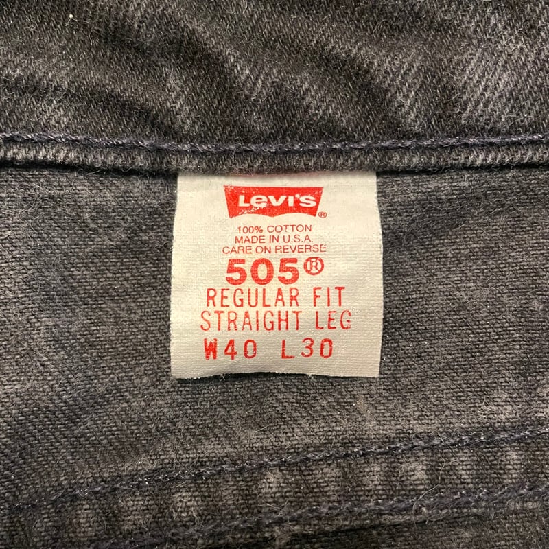 90s Levi's 505 ブラックデニム パンツ 38×30 USA製 リーバイス 90s Levi's 505 ブラックデニム パンツ 38×30 USA製 リーバイス