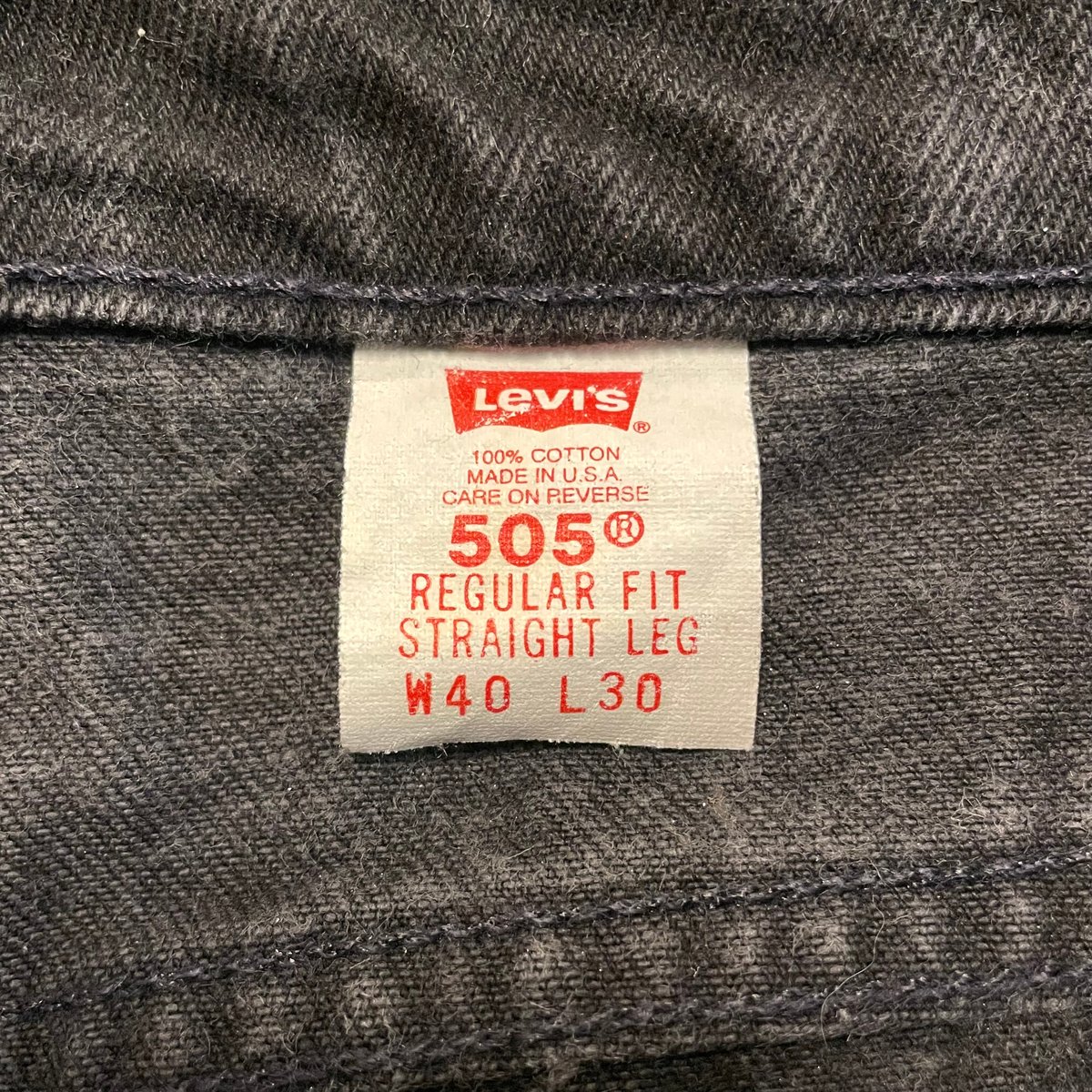 90s Levi's 505 ブラックデニム パンツ 38×30 USA製 リーバイス 90s Levi's 505 ブラックデニム パンツ 38×30 USA製 リーバイス