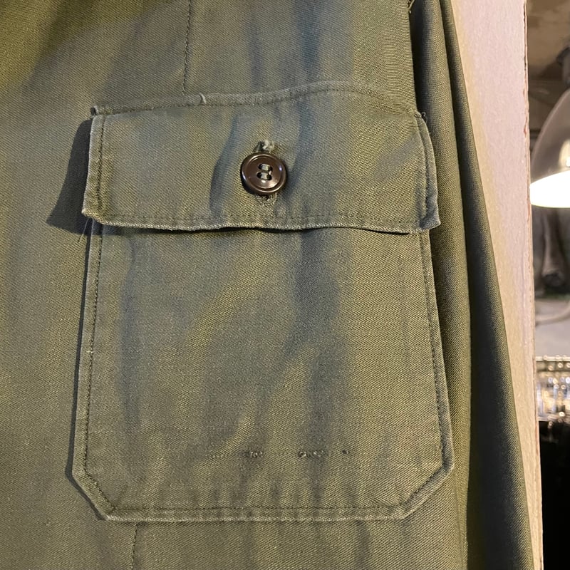50s US MILITARY ユーティリティシャツ 筒袖1st Type 前期 OG 107