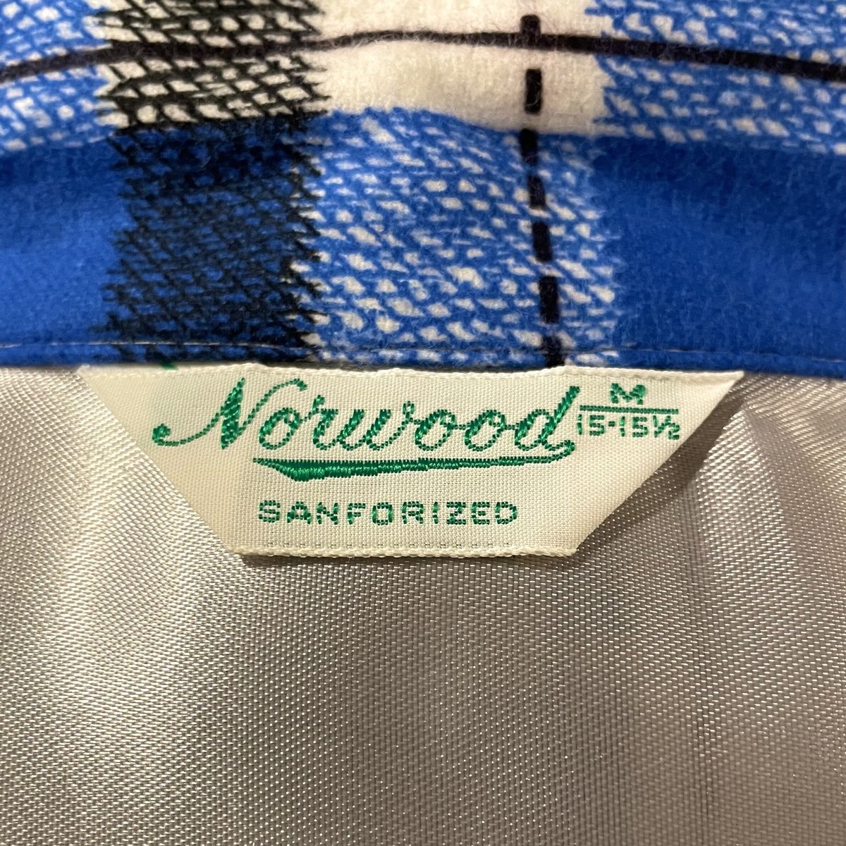 50s Norwood プリントネルシャツ DEAD STOCK オープンカラー 50s Norwood プリントネルシャツ DEAD STOCK オープンカラー