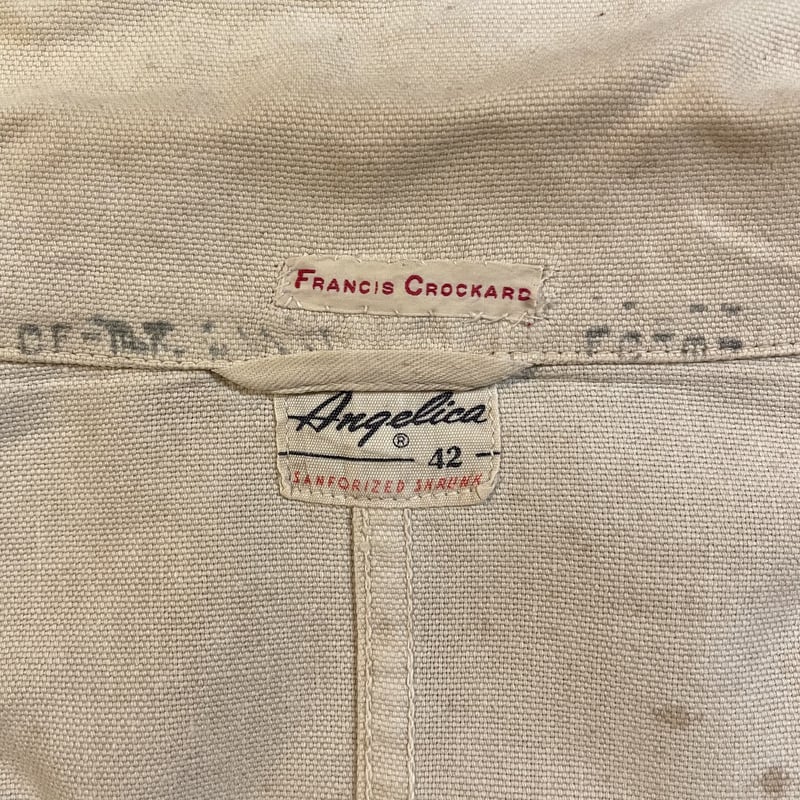 40s〜 Angelica Vintage Work Jacket チェンジボタン ワークジャ 40s〜 Angelica Vintage Work Jacket チェンジボタン ワークジャ