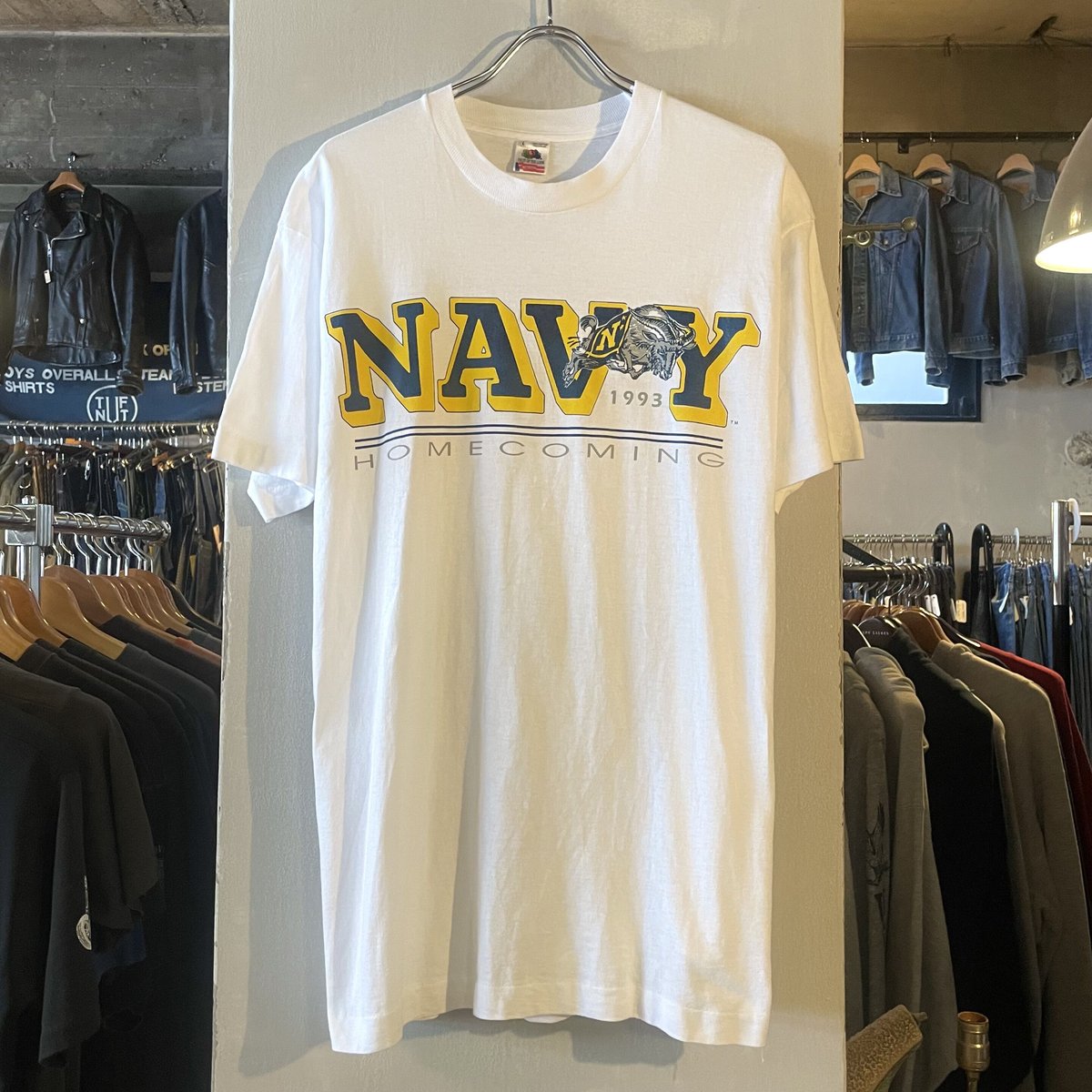 80s FRUIT OF THE LOOM US NAVY S/S Tシャツ USA製 US