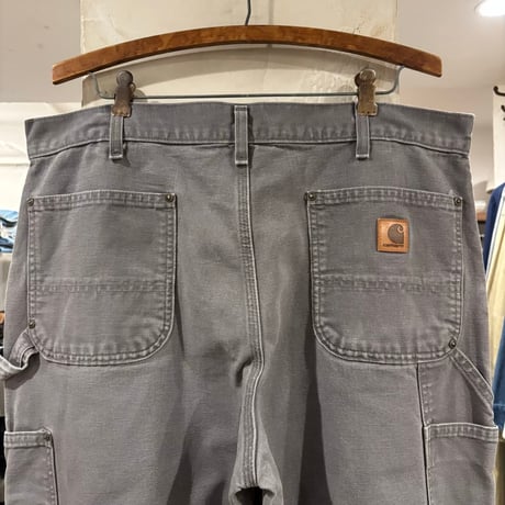 Carhartt　Double Knee Pants　36×29　ダック地　ペインターパンツ　ダブルニー　ワークパンツ　カーハート　グレー系　(S5648)