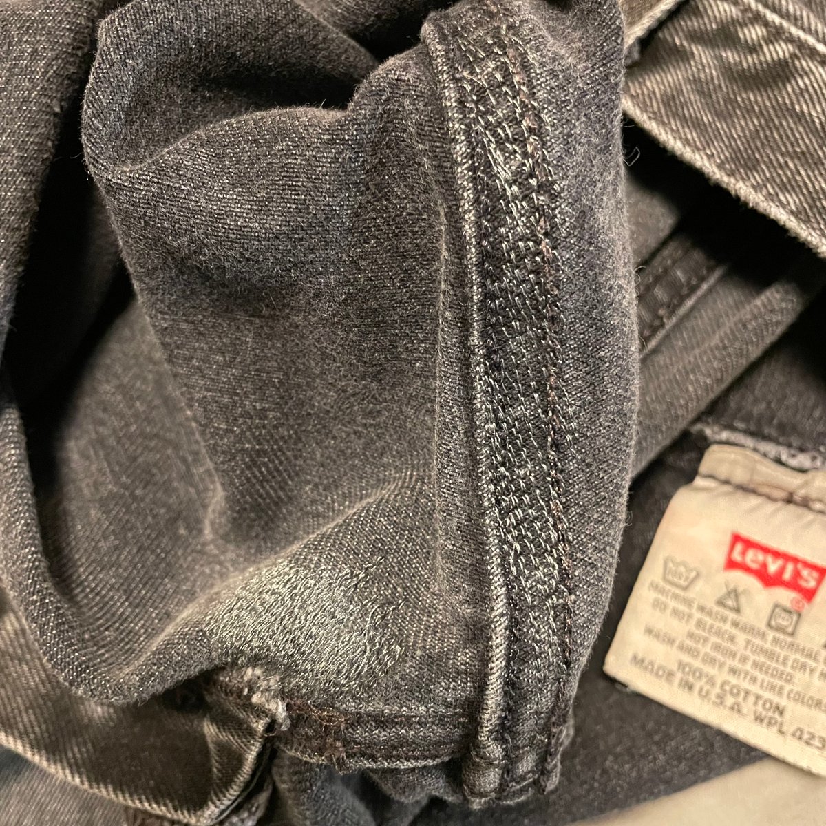 Levi's リーバイス 501 USA製 後染め ブラックデニム パンツ 32 90s