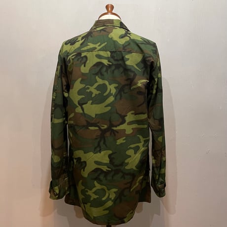 60s　US MILITARY　JUNGLE FATIGUE JACKET　グリーンリーフ　DEAD STOCK　Size S-R　ファティーグジャケット　ERDL迷彩　1968年　(S5728)