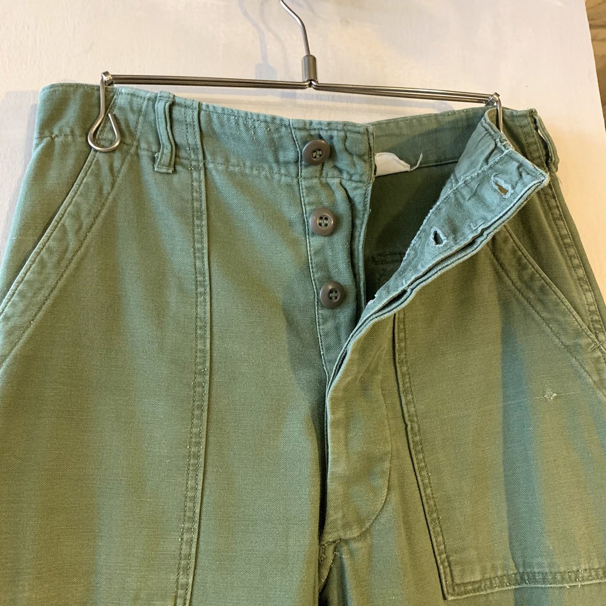 60s US ARMY ベイカーパンツ OG 107 COTTON SATTEN PANTS 