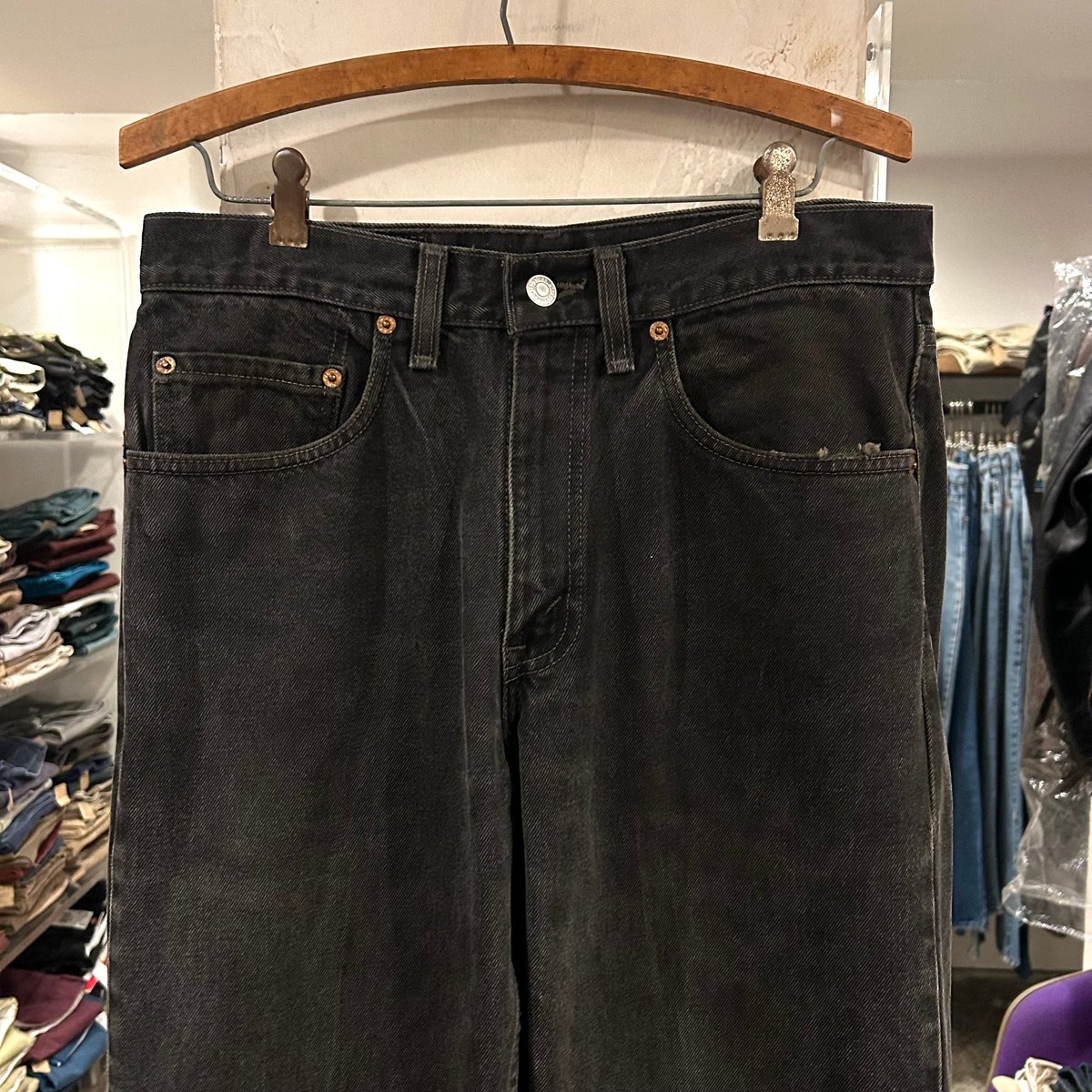 90s Levi's 550 0260 リーバイス ブラックデニムパンツ 32×31