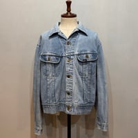 70s　Lee 220-J　デニムジャケット　USA製　Size 46相当　2ポケ　左綾　ビッグサイズ　(S5321)