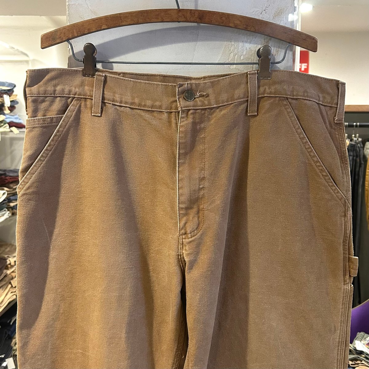 carhartt ダック地 ペインターパンツ カーハート ブラウン 36×28 carhartt ダック地 ペインターパンツ カーハート ブラウン 36×28
