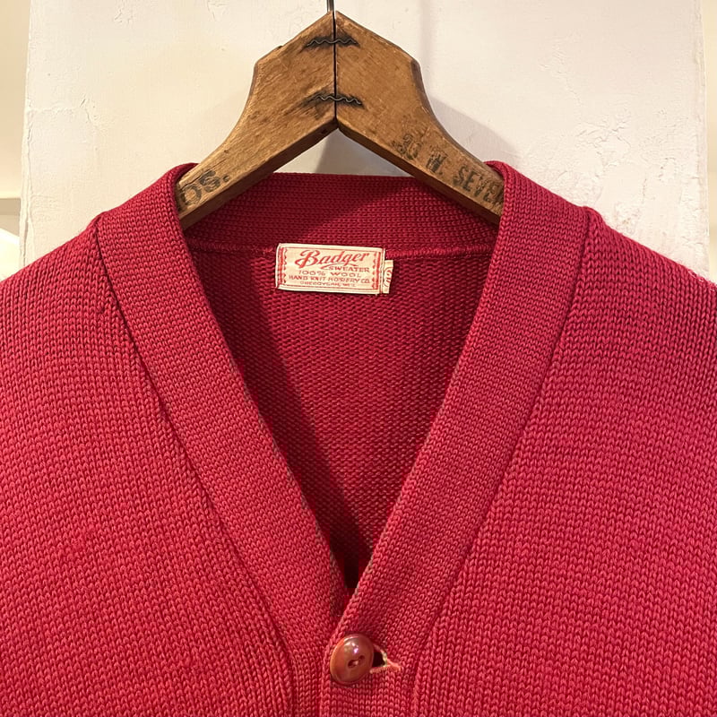 Badger 40s- Vintage Lettered Cardigan ヴィンテージレター Badger 40s- Vintage Lettered Cardigan ヴィンテージレター