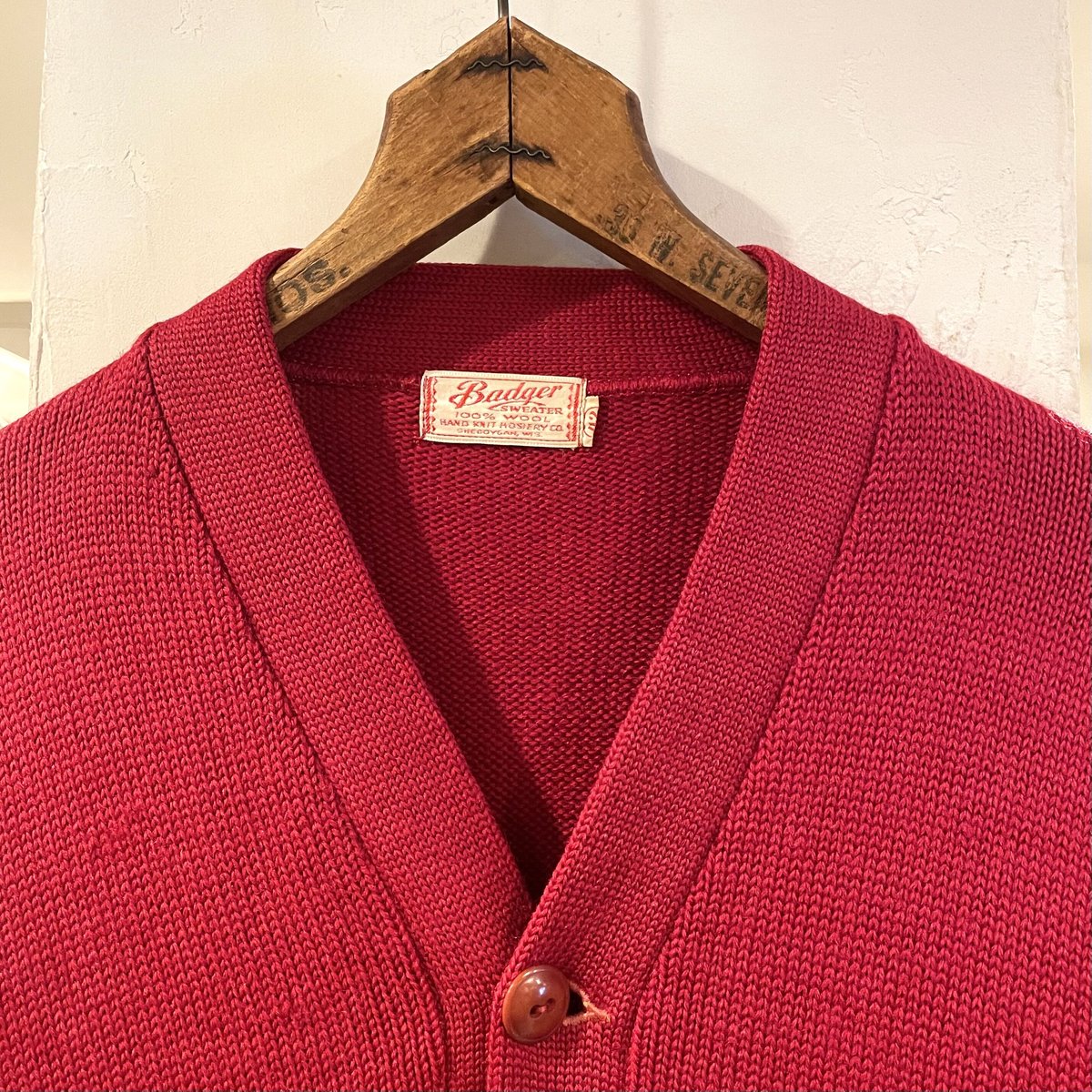 Badger 40s- Vintage Lettered Cardigan ヴィンテージレター Badger 40s- Vintage Lettered Cardigan ヴィンテージレター
