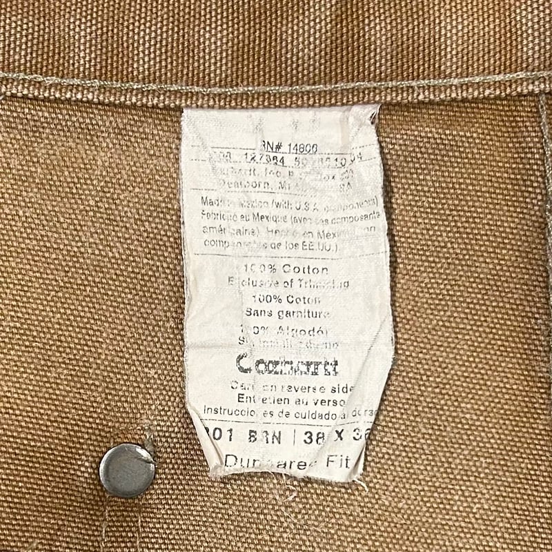 carhartt ダック地 ペインターパンツ ダブルニー カーハート ブラウン 