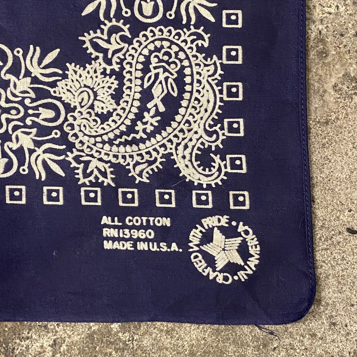 Bandana ヴィンテージバンダナ 紺 USA製 新品 (S0303) | DUFF
