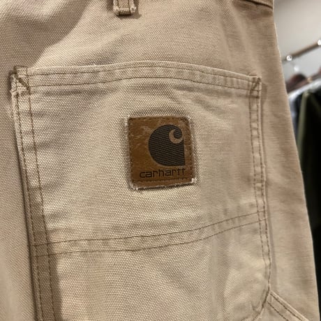 carhartt　ダック地　ペインターパンツ　USA製　カーハート　ブラウン　雰囲気系　34×33　(S4501)