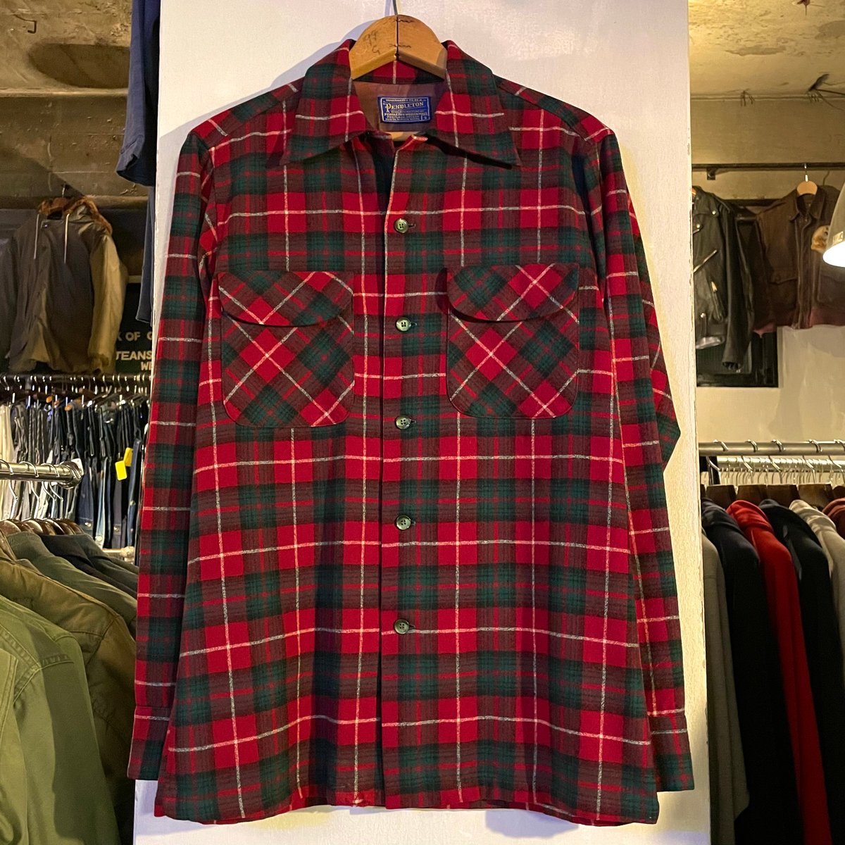 【Pendleton】ペンドルトン　シャツ　80s　古着　USA製　ウール　Ｓ fit=scale-down,w=1200