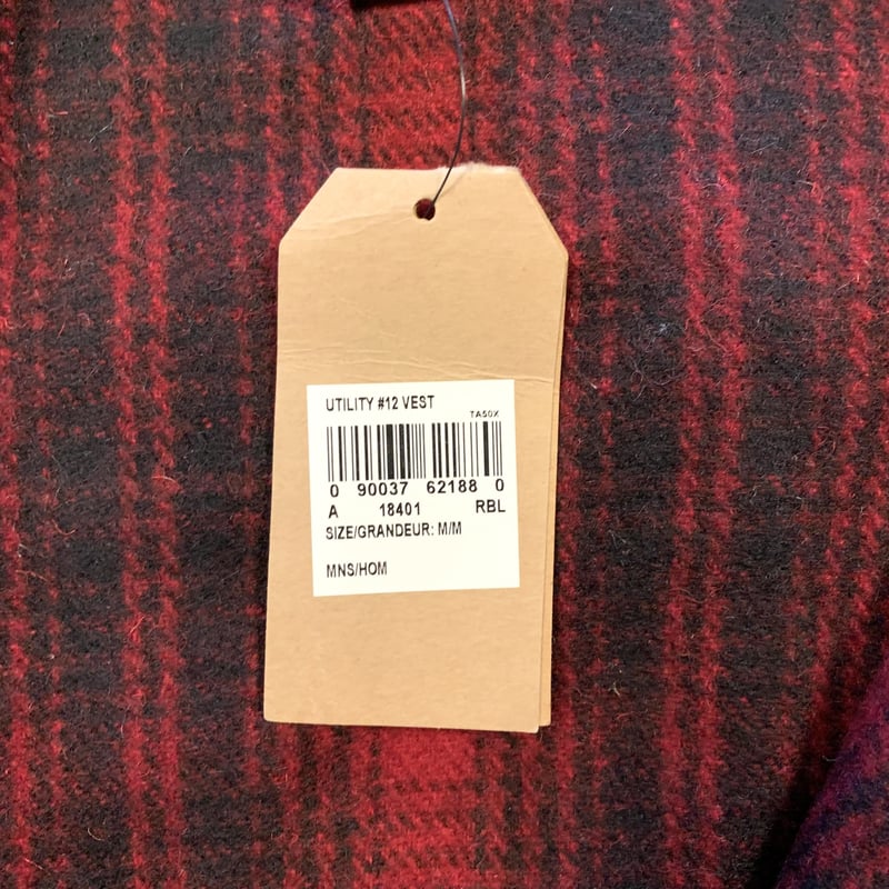 45R ブラックウォッチ ウールベスト　チェック柄　ユニセックス　XL ユニセックスノルディックニット | ファッション通販サイト NUGU