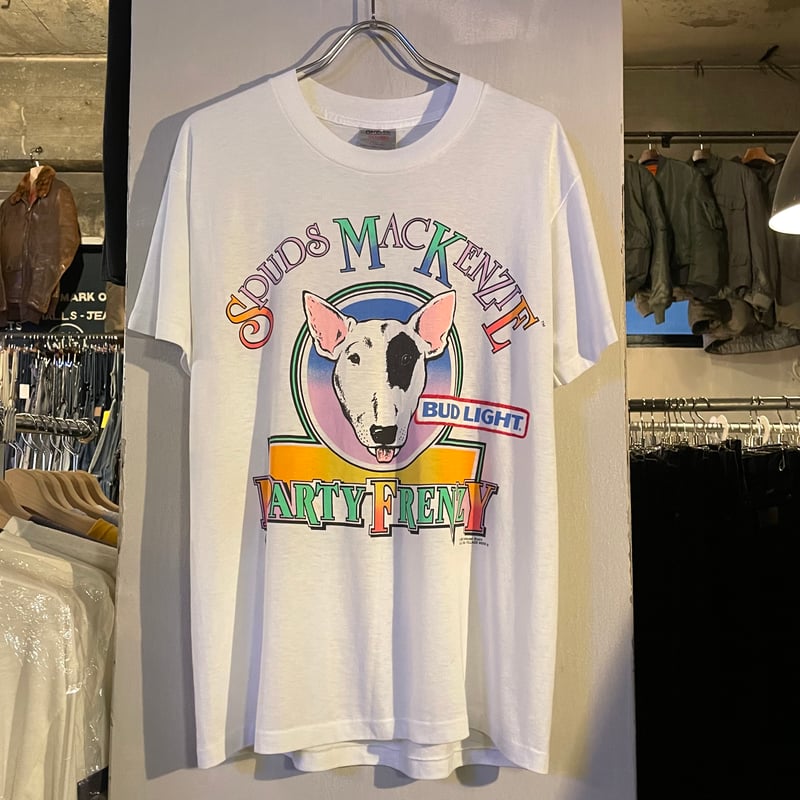 80s ONEITA S/S Tシャツ BUD LIGHT USA製 Size L ビールTシ