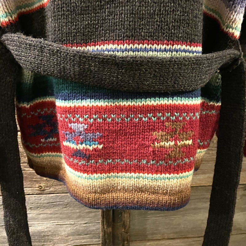 RALPH LAUREN 90s ネイティブ柄 ショールカラー ウールニット RALPH LAUREN 90s ネイティブ柄 ショールカラー ウールニット