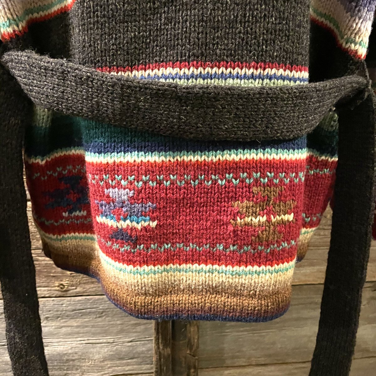 RALPH LAUREN 90s ネイティブ柄 ショールカラー ウールニット RALPH LAUREN 90s ネイティブ柄 ショールカラー ウールニット