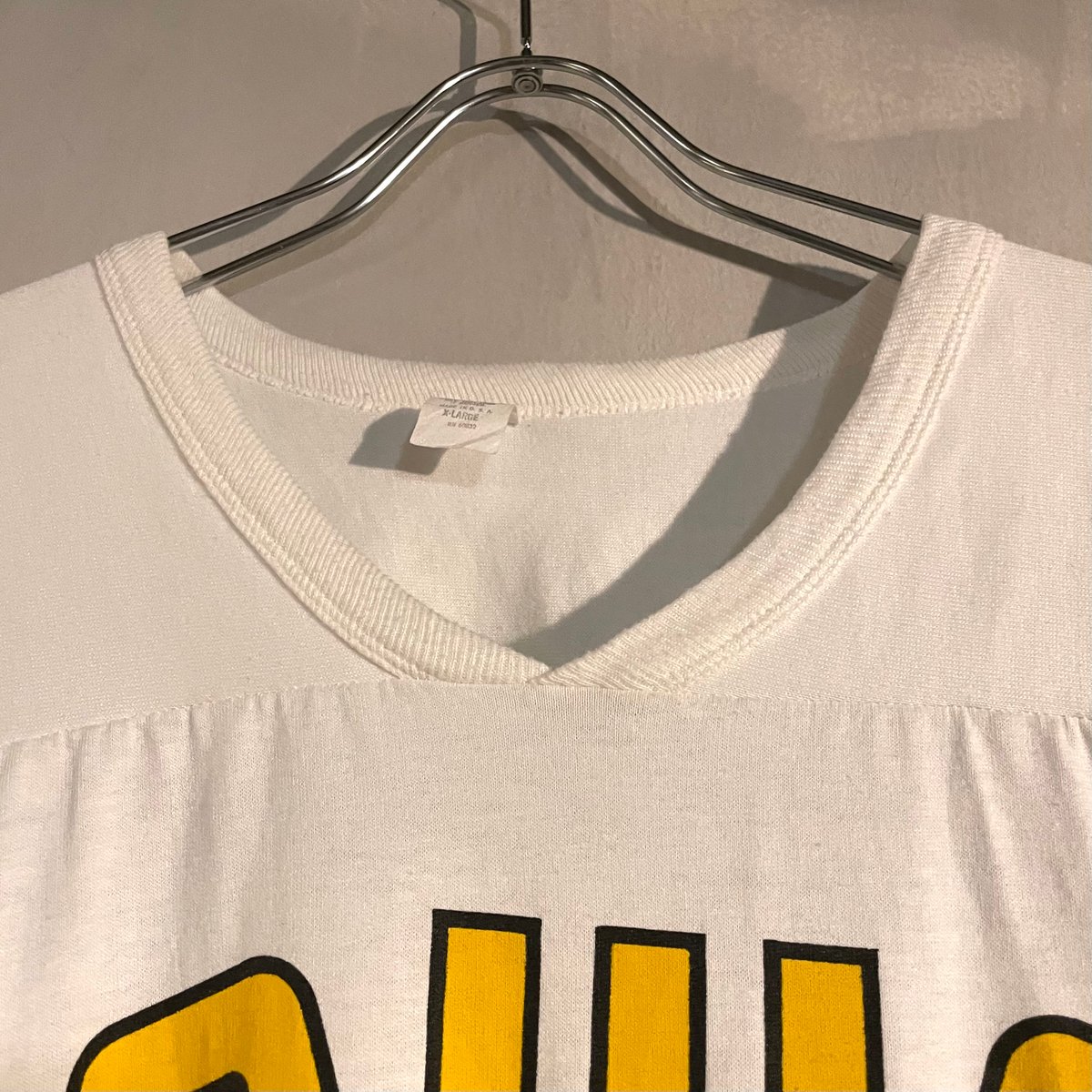 80s S/S Tシャツ IOWA カレッジTシャツ フットボールT USA製 Size XL