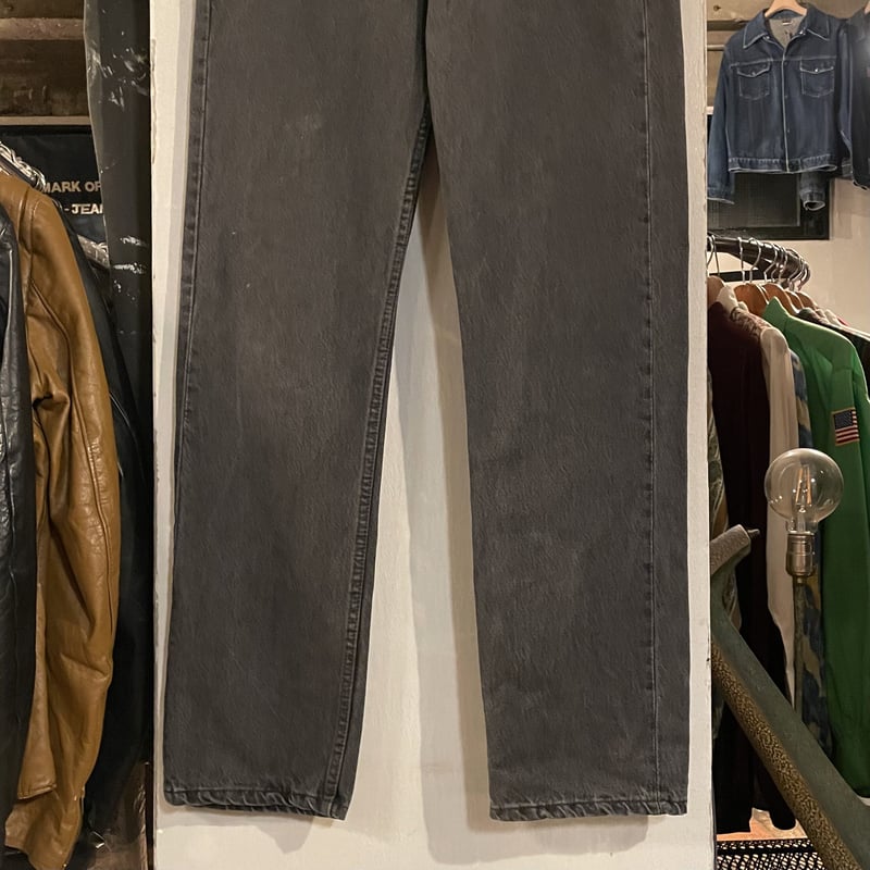 90s Levi's 501 0660 後染め ブラックデニム パンツ 32×33 USA製