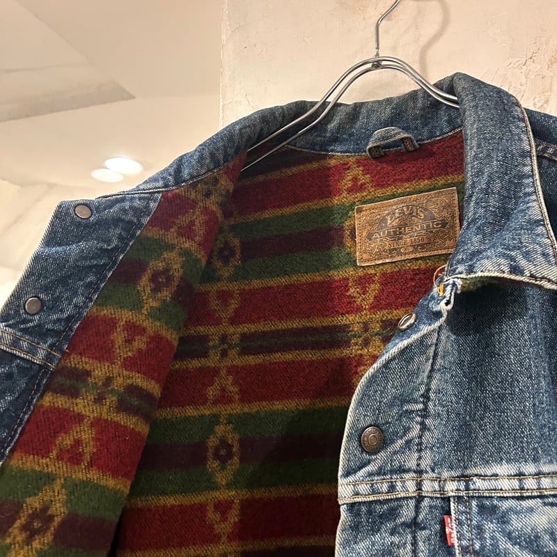90s Levi's 70617 4891 デニムジャケット ネイティブ柄