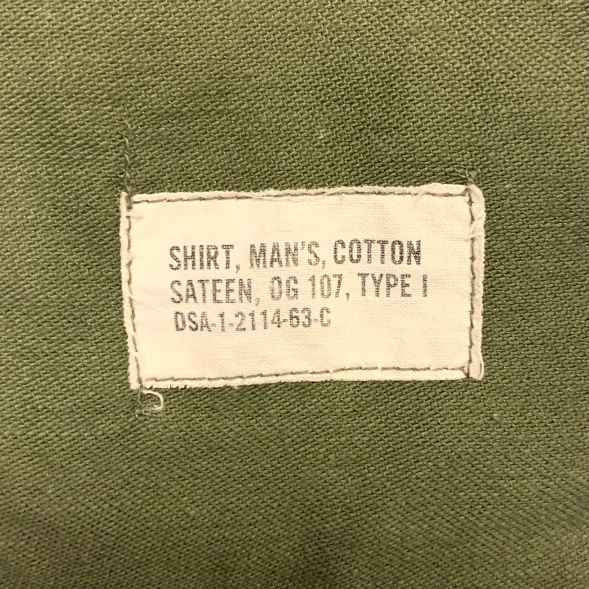 60s US ARMY ユーティリティシャツ 筒袖 OG107 COTTON SATTEN S 60s US ARMY ユーティリティシャツ 筒袖 OG107 COTTON SATTEN S