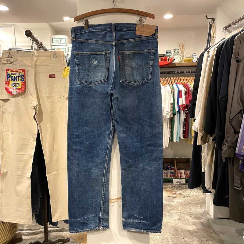 リーバイス501 66前期 w44L34 希少 ボタン裏6 ヴィンテージデニム ヴィンテージリーバイス パッチ欠損 スモールe 66前期 ボタン裏6