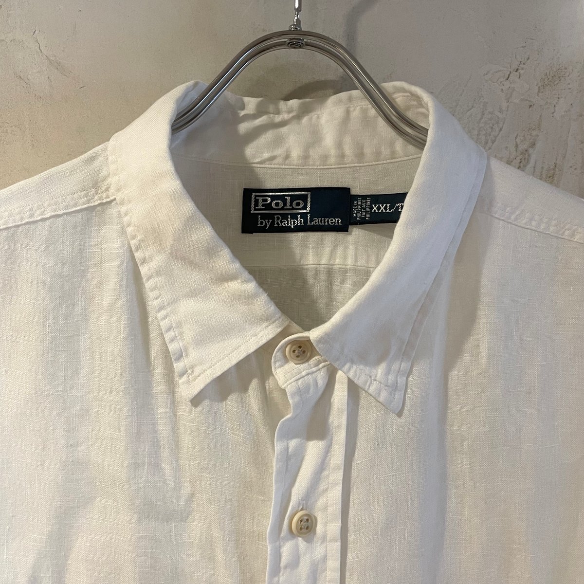 POLO RALPH LAUREN ホワイトシャツ M mens-polo-ralph-lauren-white-