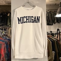 80s　Champion　Reverse Weave　リバースウィーブ　MICHIGAN　白色　USA製　トリコタグ　チャンピオン　(S2837)