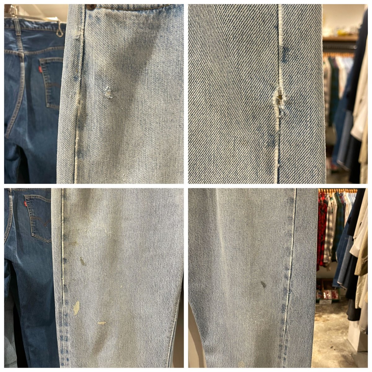 Levi's 501 66後期 バックポケット裏チェーンステッチ Levi's 501 66後期 バックポケット裏チェーンステッチ
