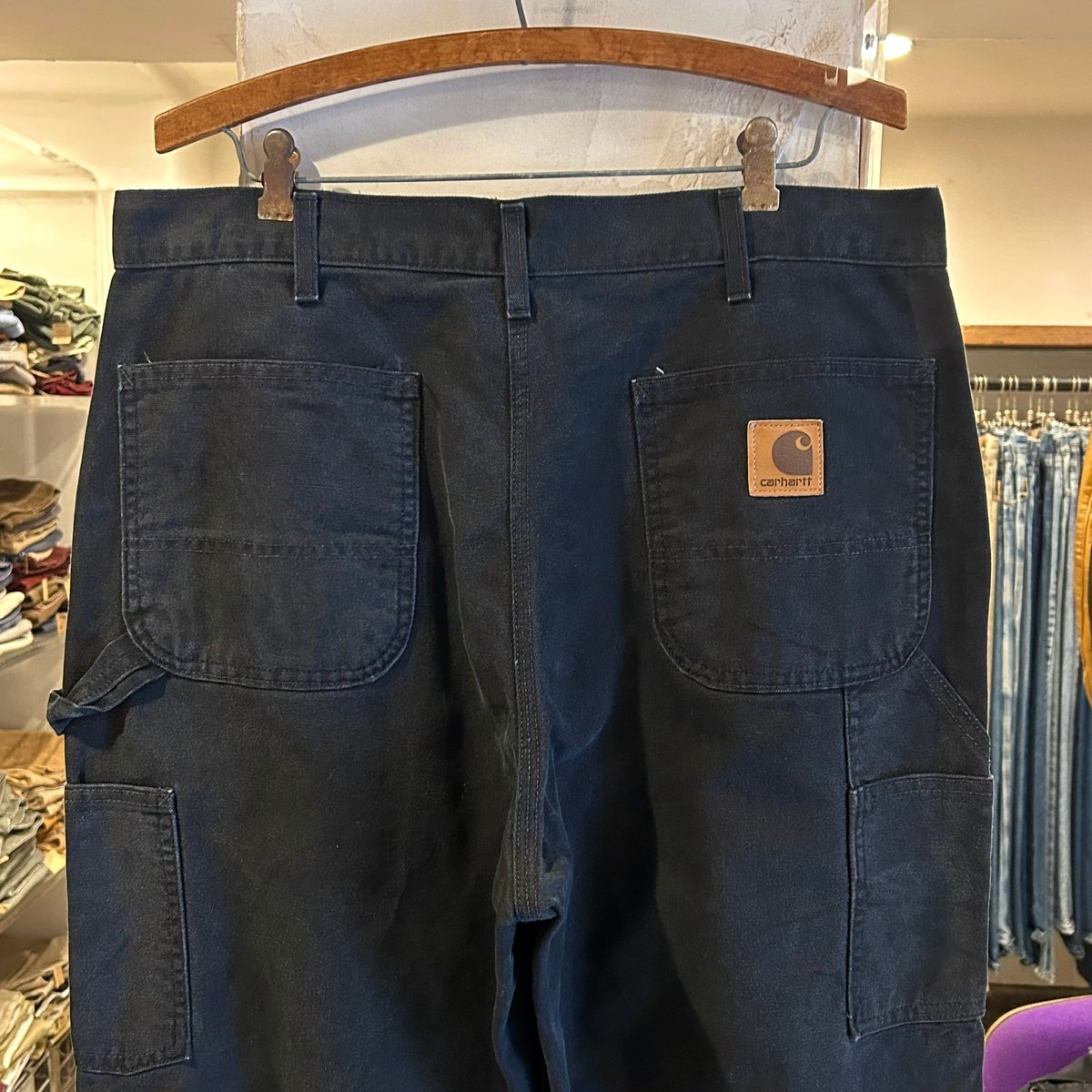 【お値下げしました】Carhartt ブラックダック地 ペインターパンツ Carhartt CARHARTT (カーハート) ペインター バギーダック