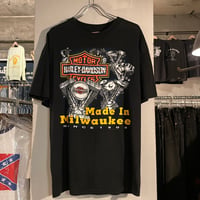 90s　HARLEY-DAVIDSON　S/S Tシャツ　ハーレーT　USA製　Size XL　©1992　(S4911)