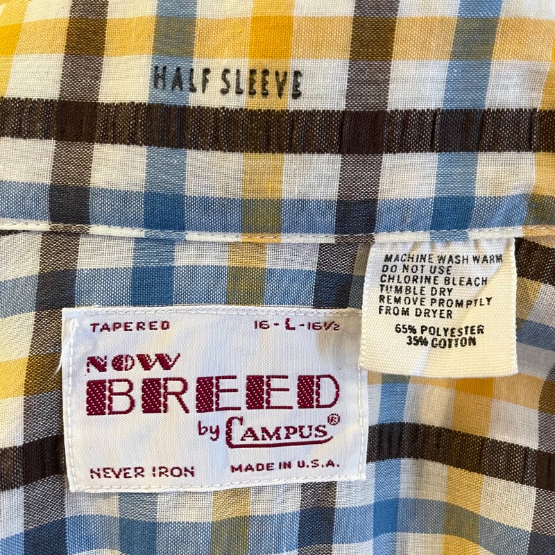 NOW BREED by CAMPUS ショートスリーブシャツ ヴィンテージ