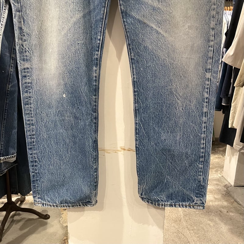 Levi's 501 80年代 リーバイス 501 黒カン 脇割り 内股シングル