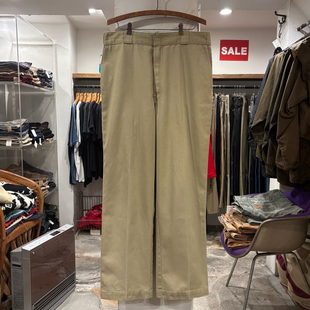 90s Dickies 874 ワークパンツ ディッキーズ ベージュ 34×31 USA製 (