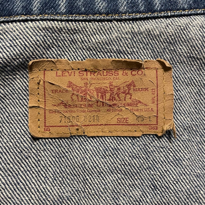 80s Levi's 70506-0214 デニムジャケット サイズ46L リーバイス USA