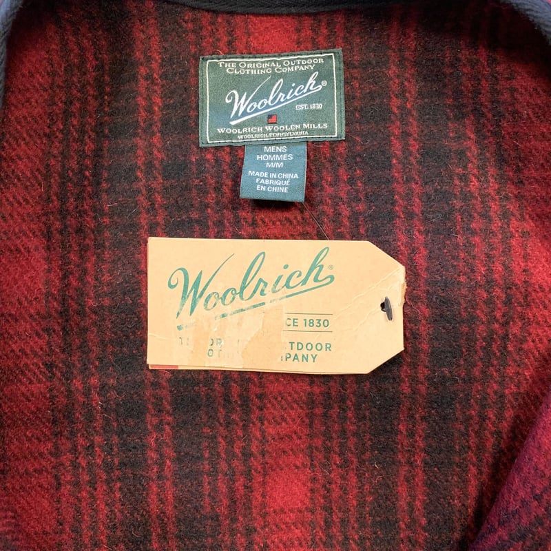 Woolrich ウールベスト DEAD STOCK シャドーチェック柄 バック