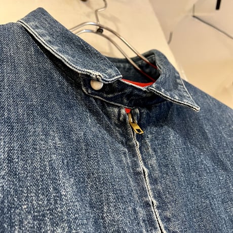90s　Polo Ralph Lauren　スウィングトップ　ラルフローレン　デニム地　L　USA製　(S2870)