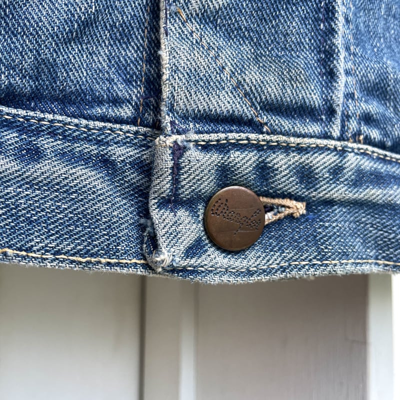 60s Wrangler 11mj デニムジャケット カットオフ バックプリント 60s Wrangler 11mj デニムジャケット カットオフ バックプリント
