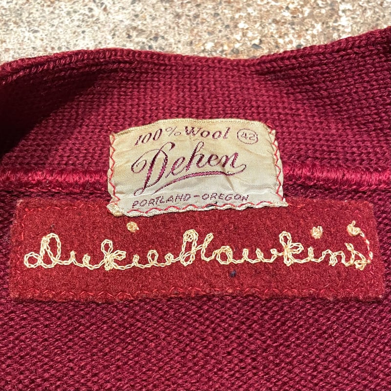 50's Dehen Vintage Lettered Cardigan ヴィンテージレタード