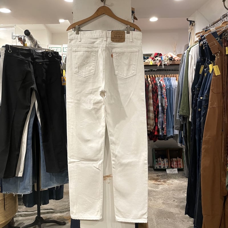 90s USA製　Levi's 505 ホワイト　デニムパンツ 90s USA製 Levi'sリーバイス 505 ホワイト デニムパンツ w38