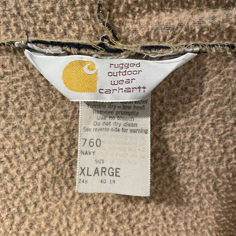 Carhartt ベロアパーカー フーディ ネイビー USA製 90s カーハート